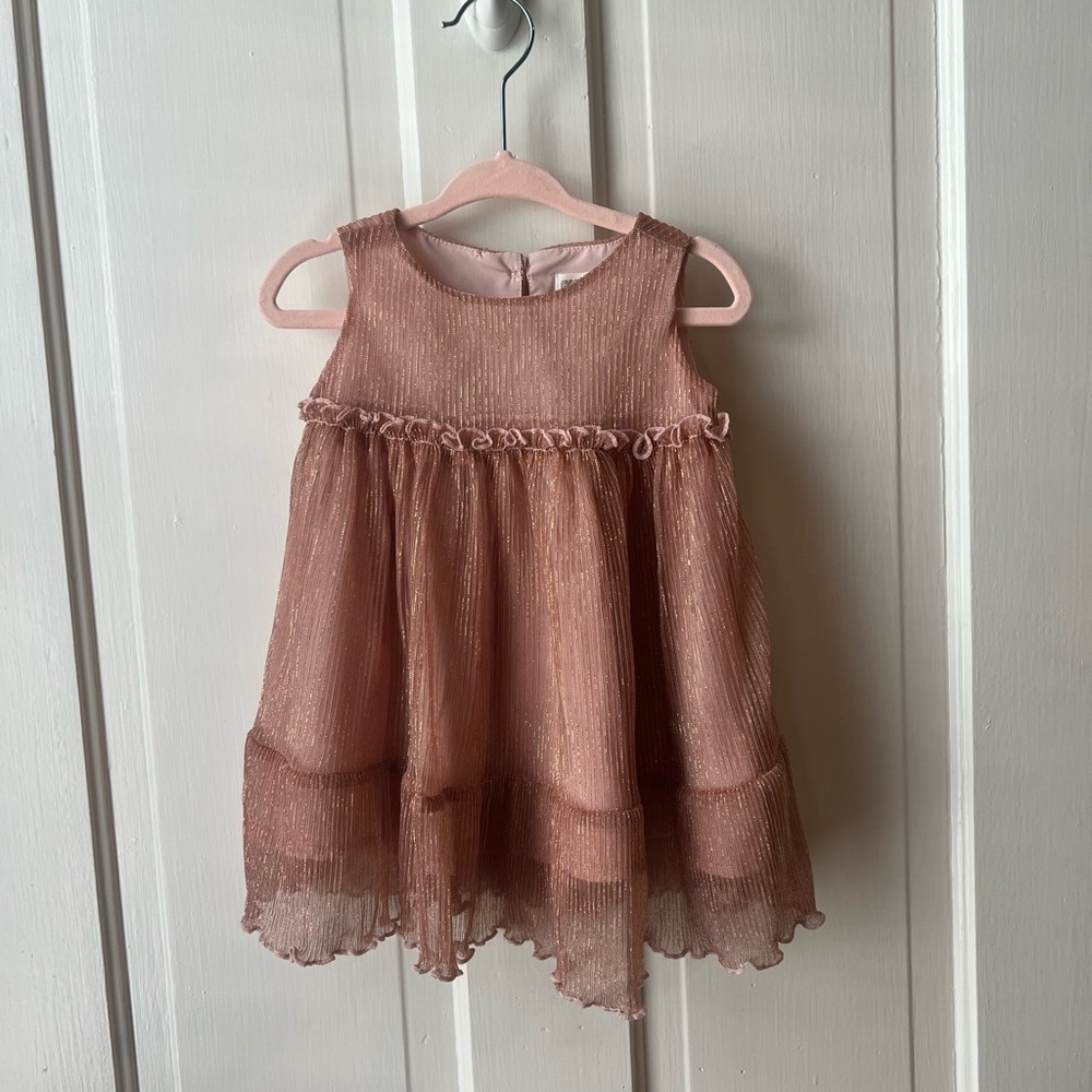 Gymboree Pink Sleeveless Shimmery Dress